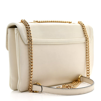 Gucci Vitello Palmellato Lux Crystal Medium Rajah Shoulder Bag Mystic White Multicolor 3 of 17
