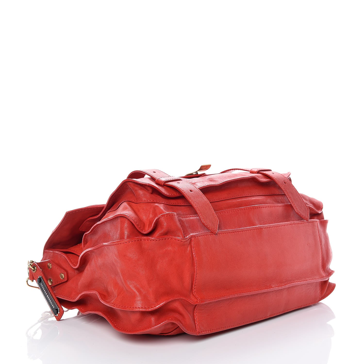 Proenza Schouler Lambskin PS1 Extra Large Satchel Lipstick Red 4 of 20