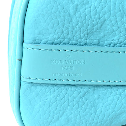 Louis Vuitton Monogram Taurillon Keepall Bandouliere 25  Turquoise 6 of 9