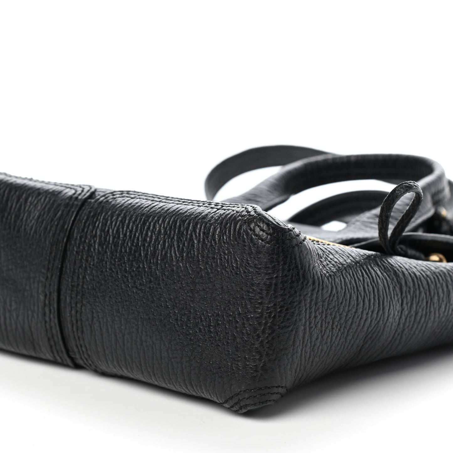 Textured Calfskin Mini Pashli Satchel Black