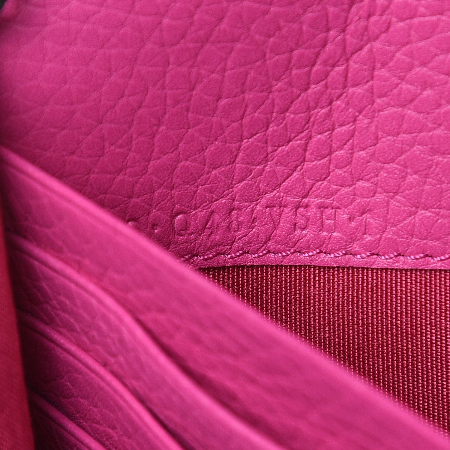 Valentino Garavani Grained Calfskin Rockstud Envelope Wallet on Chain Peony 7 of 11