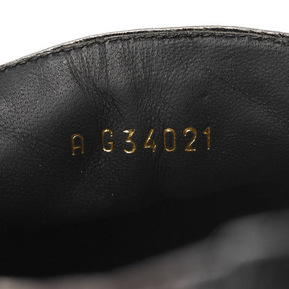 Chanel Grosgrain Glazed Lambskin Quilted Chain Loafers 37 Black 6 of 8