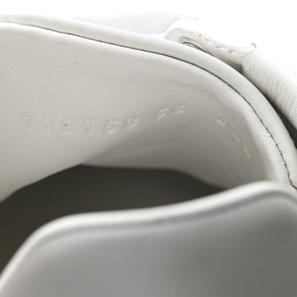 Gucci Calfskin Interlocking G Perforated Womens Ace Sneakers 36 White Grey Sky 8 of 9