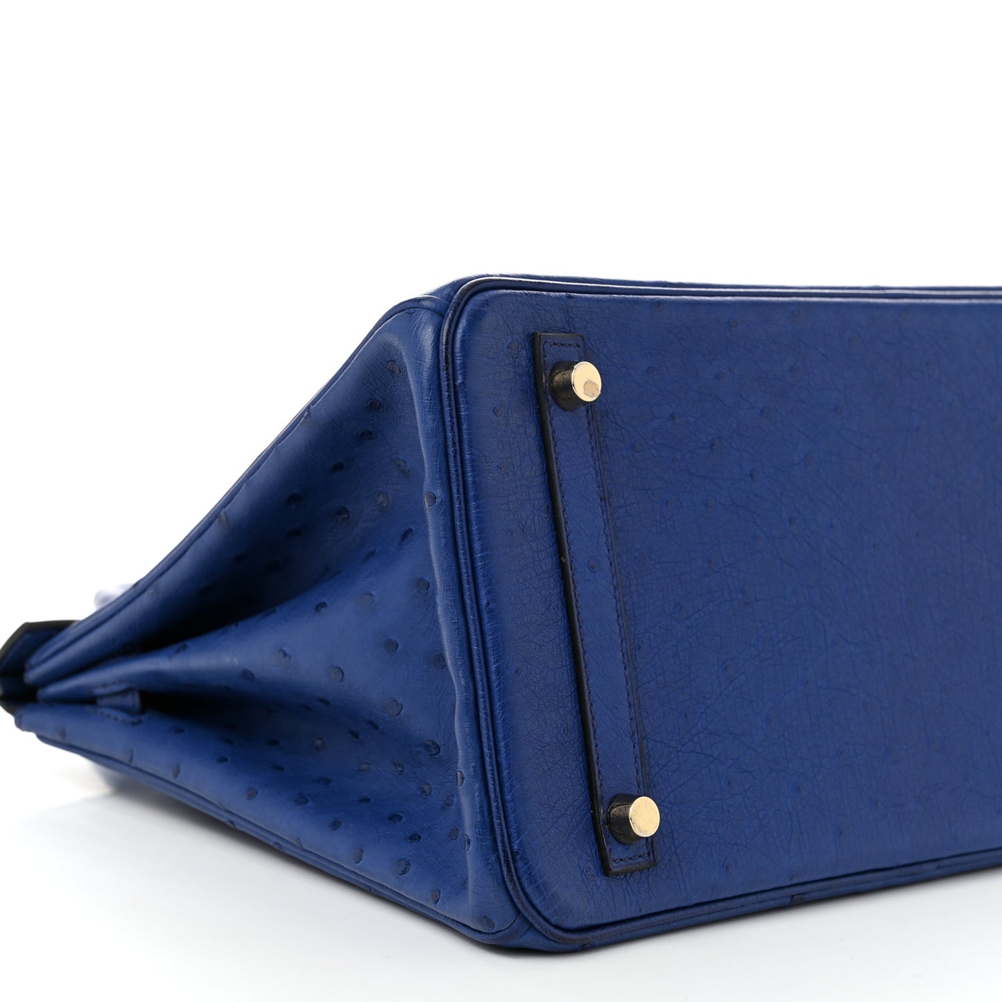 Ostrich Birkin 30 Bleu Saphir