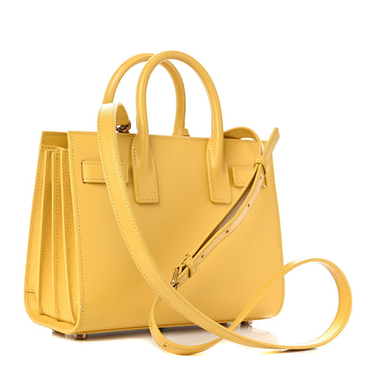 Saint Laurent Grained Calfskin Nano Sac De Jour Jaune 2 of 10
