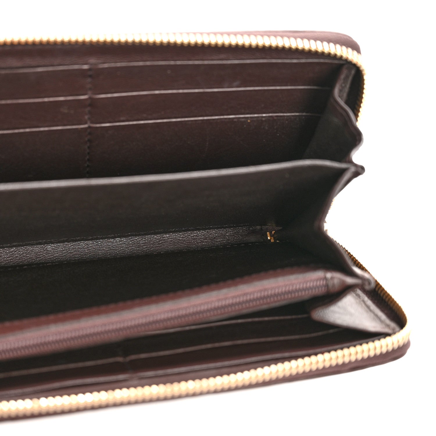 Gucci Guccissima GG Pierce Zip Around Wallet Dark Brown 5 of 11