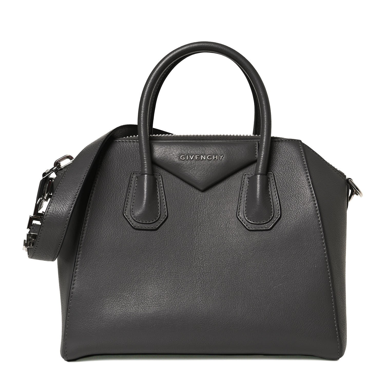 Givenchy Sugar Goatskin Small Antigona Dark Grey 1 of 11