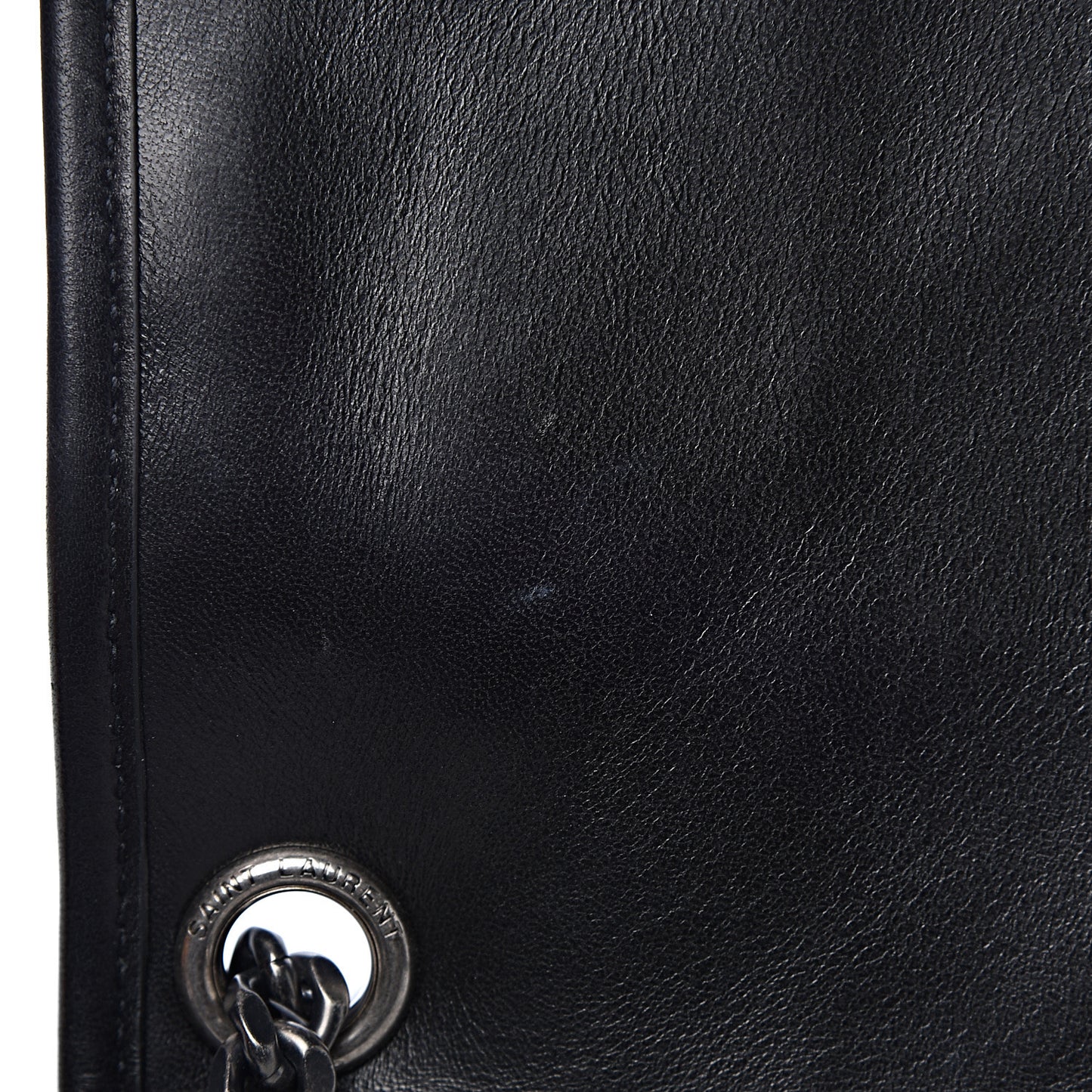 Calfskin Ayers Patchwork Monogram Medium Niki Chain Satchel Black