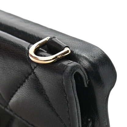 Chanel Lambskin Quilted Pearl Crush iPhone XII Pro Holder With Chain Black 9 of 9