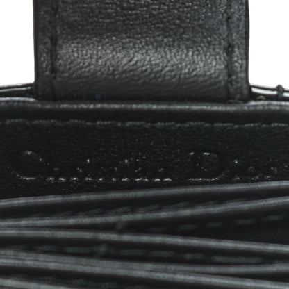 Christian Dior Patent Cannage Lady Dior 5-Gusset Card Holder Black 8 of 10