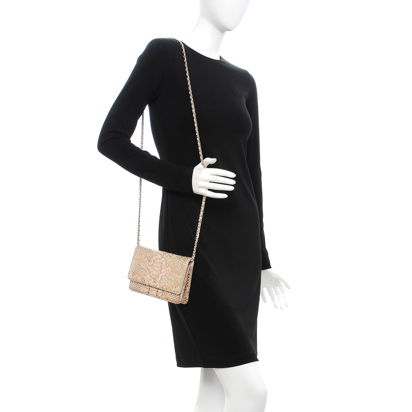 Metallic Python Wallet On Chain WOC Light Pink