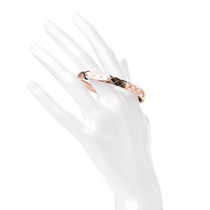 Chanel 18K Beige Gold Coco Crush Bangle Bracelet S 2 of 5
