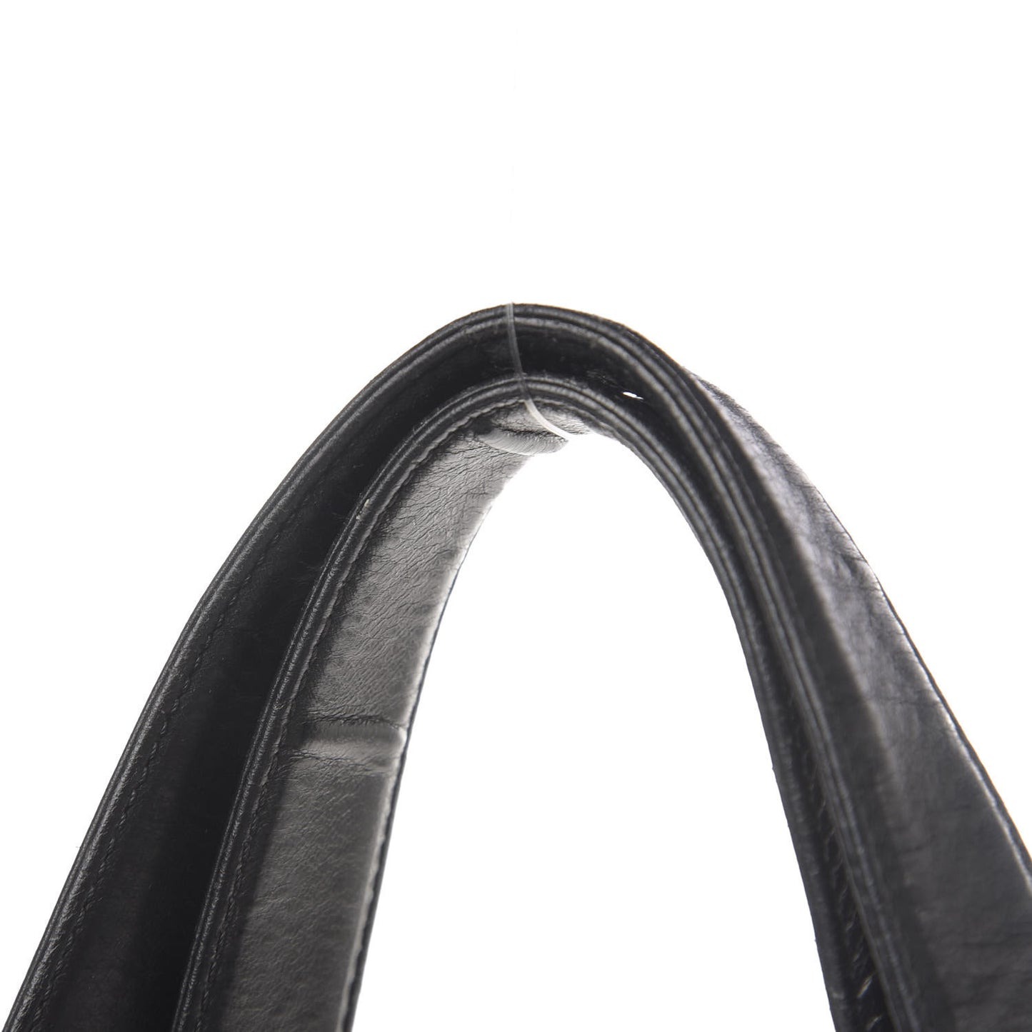 Lambskin Canvas Chocolate Bar CC Shopping Tote Black