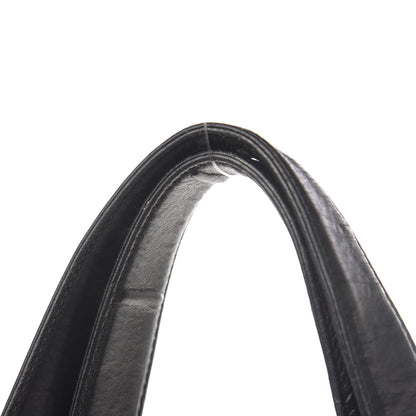 Chanel Lambskin Canvas Chocolate Bar CC Shopping Tote Black 9 of 14