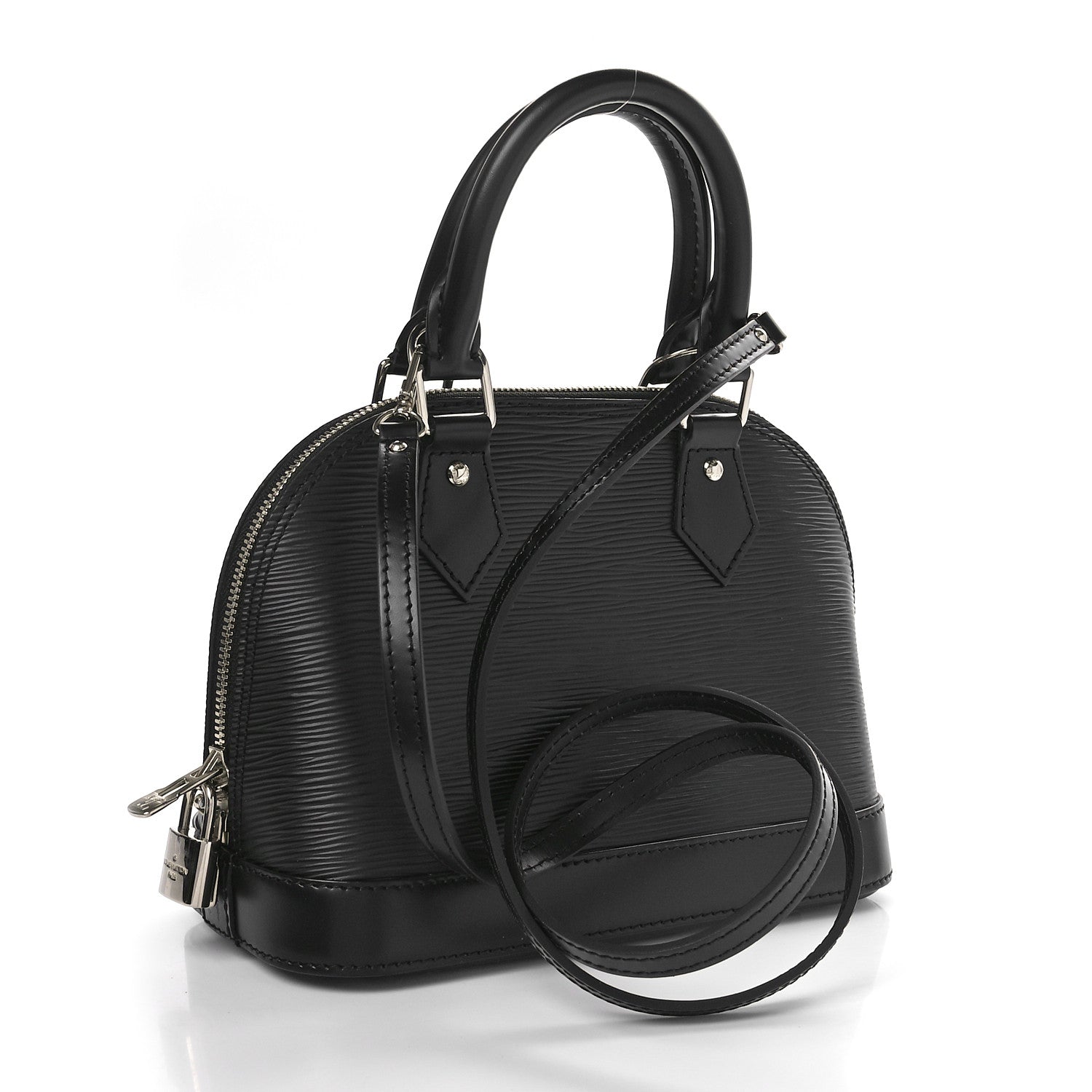 Louis Vuitton Epi Alma BB Black 3 of 10
