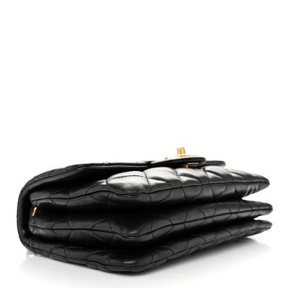 Chanel Lambskin Quilted Small Pillow Crush Flap Black 4 of 10