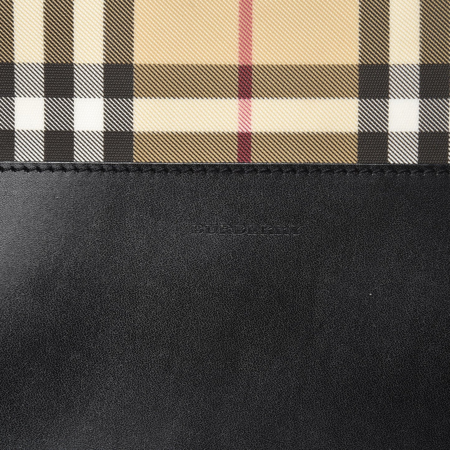 Canvas House Check Backpack Black