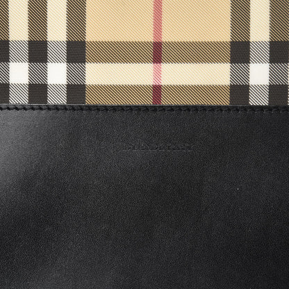 Burberry Canvas House Check Backpack Black 6 of 11