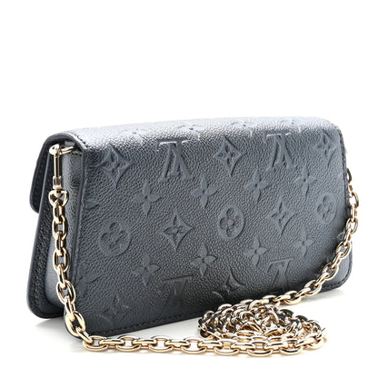 Louis Vuitton Metallic Empreinte Metis Wallet On Chain Navy Nacre 3 of 10