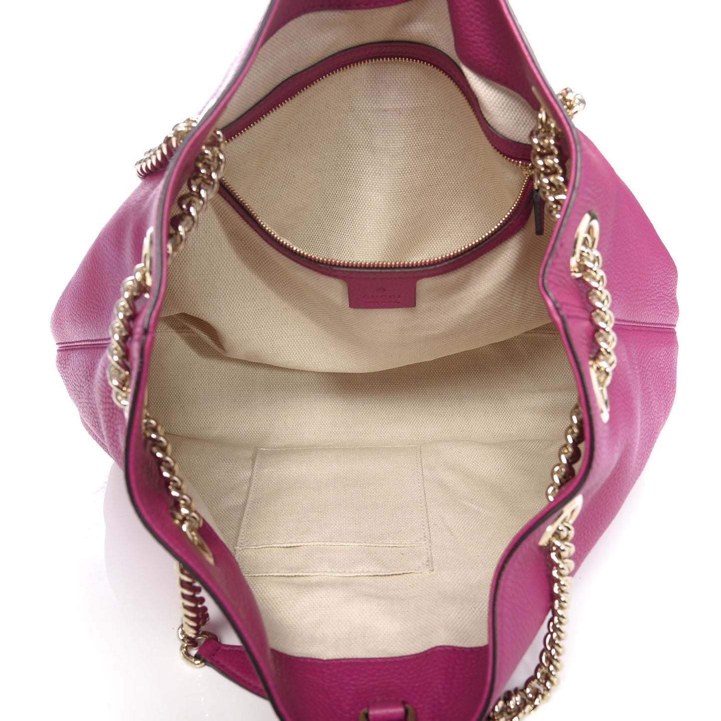 Cellarius Calfskin Medium Soho Chain Shoulder Bag Bright Bouganville