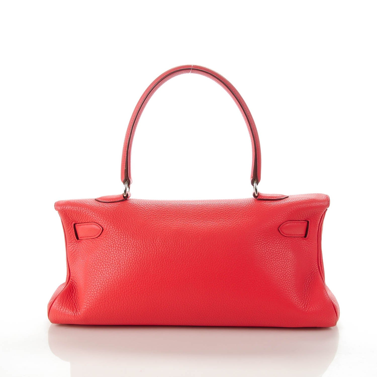 Hermes Taurillon Clemence Fringe Shoulder Kelly 40 Bougainvillea 6 of 21