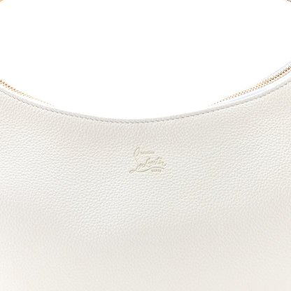 Christian Louboutin Calfskin Large Loubila Chain Shoulder Bag White 7 of 9