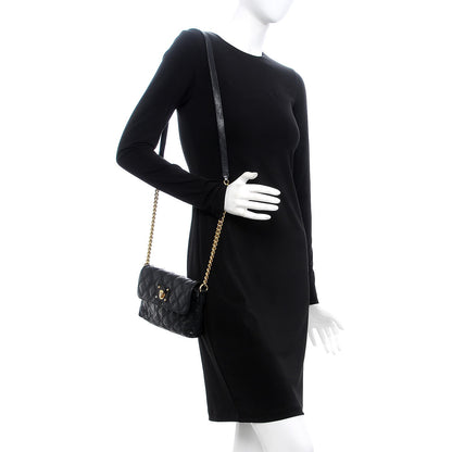 Marc Jacobs Lambskin Quilted Crossbody The Small Single Flap Black 2 of 8
