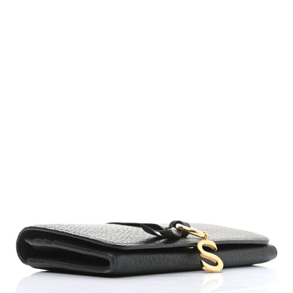 Chloe Grained Calfskin Alphabet Long Wallet Black 4 of 7
