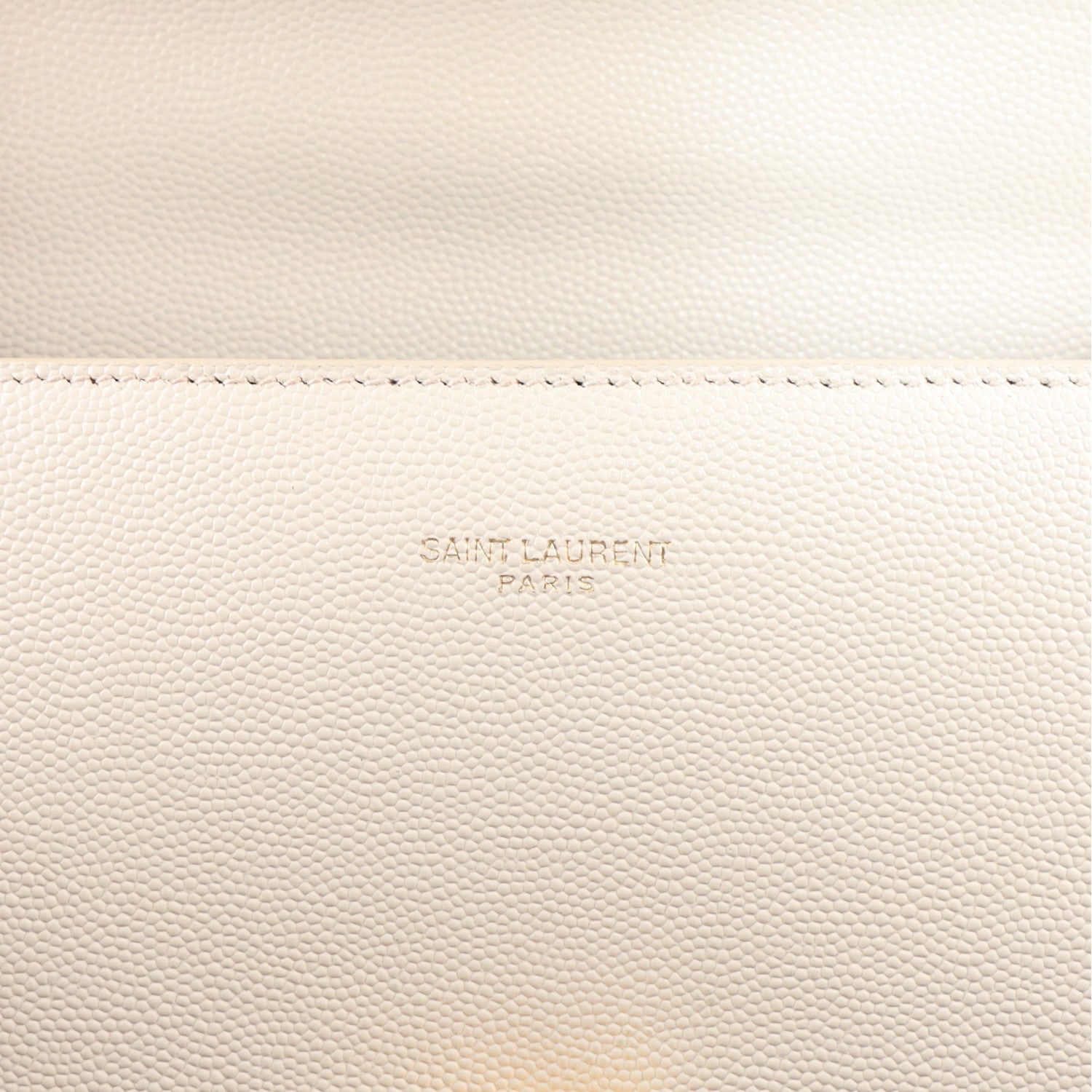 Saint Laurent Grain de Poudre Mini Classic Monogram Cassandra Top Handle Crema Soft Rouge Legion 7 of 9