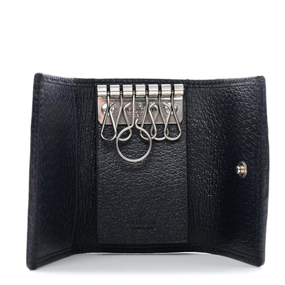 Gucci GG Supreme Monogram Web Ophidia 6 Key Holder Case Beige Blue 5 of 7