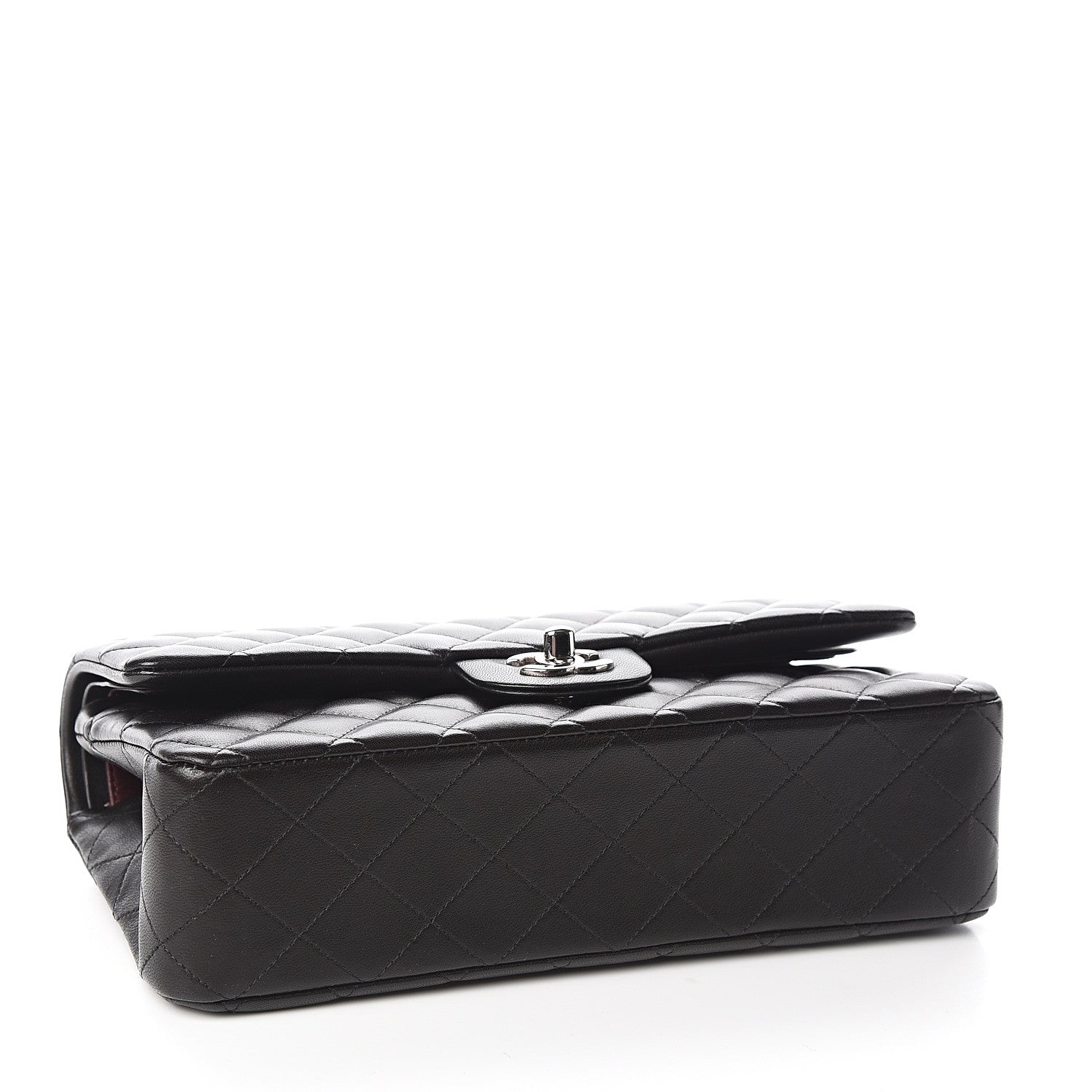 Chanel Lambskin Quilted Medium Double Flap Black 3 of 10