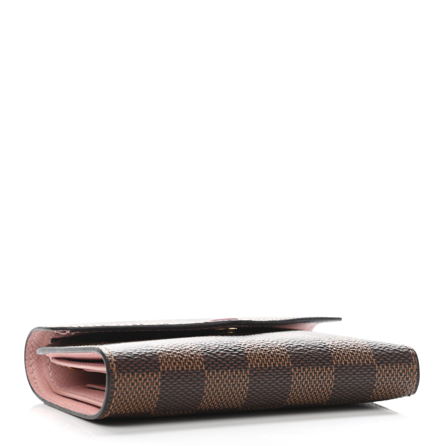 Damier Ebene Victorine Wallet Rose Ballerine