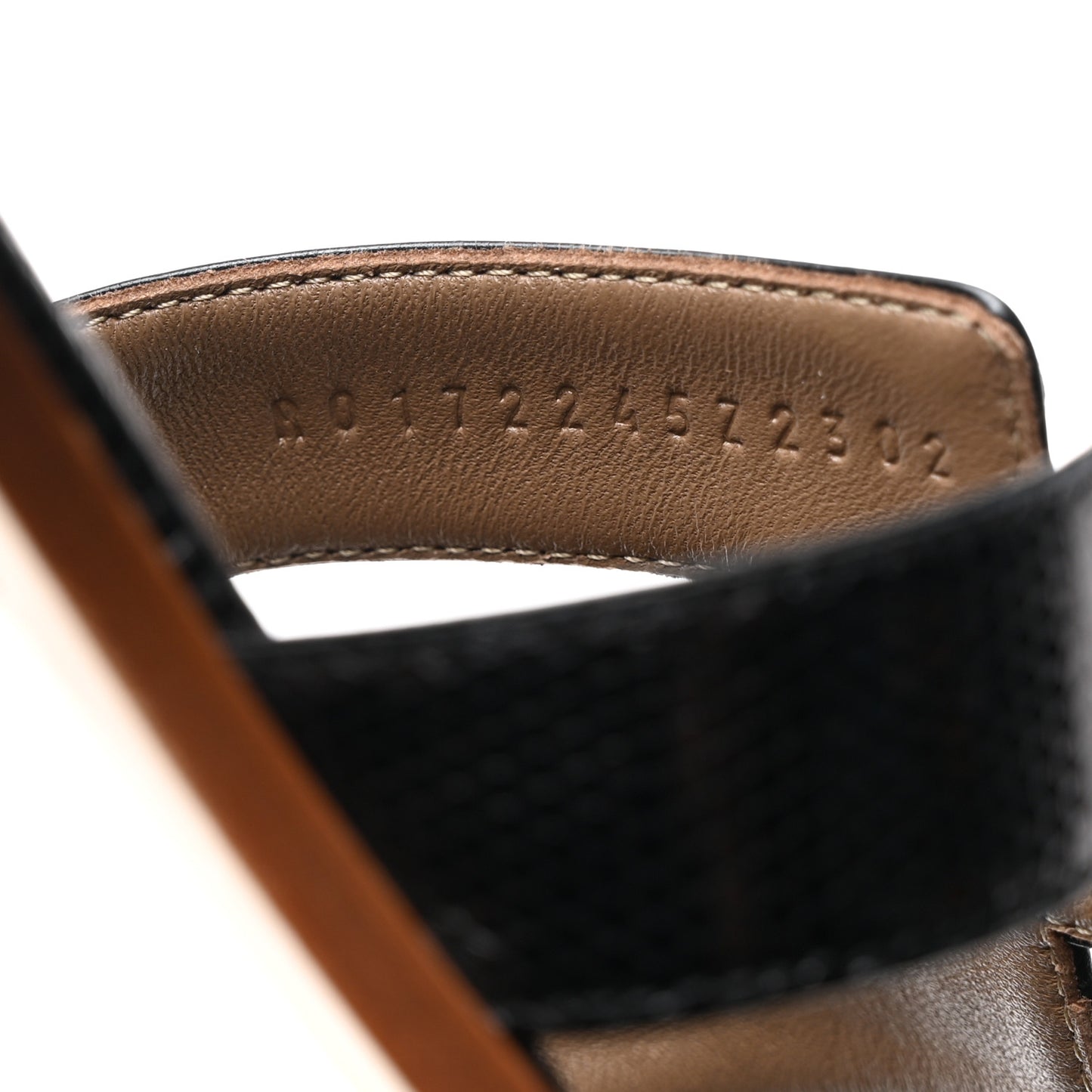 Lizard Oran Sandals 37.5 Black