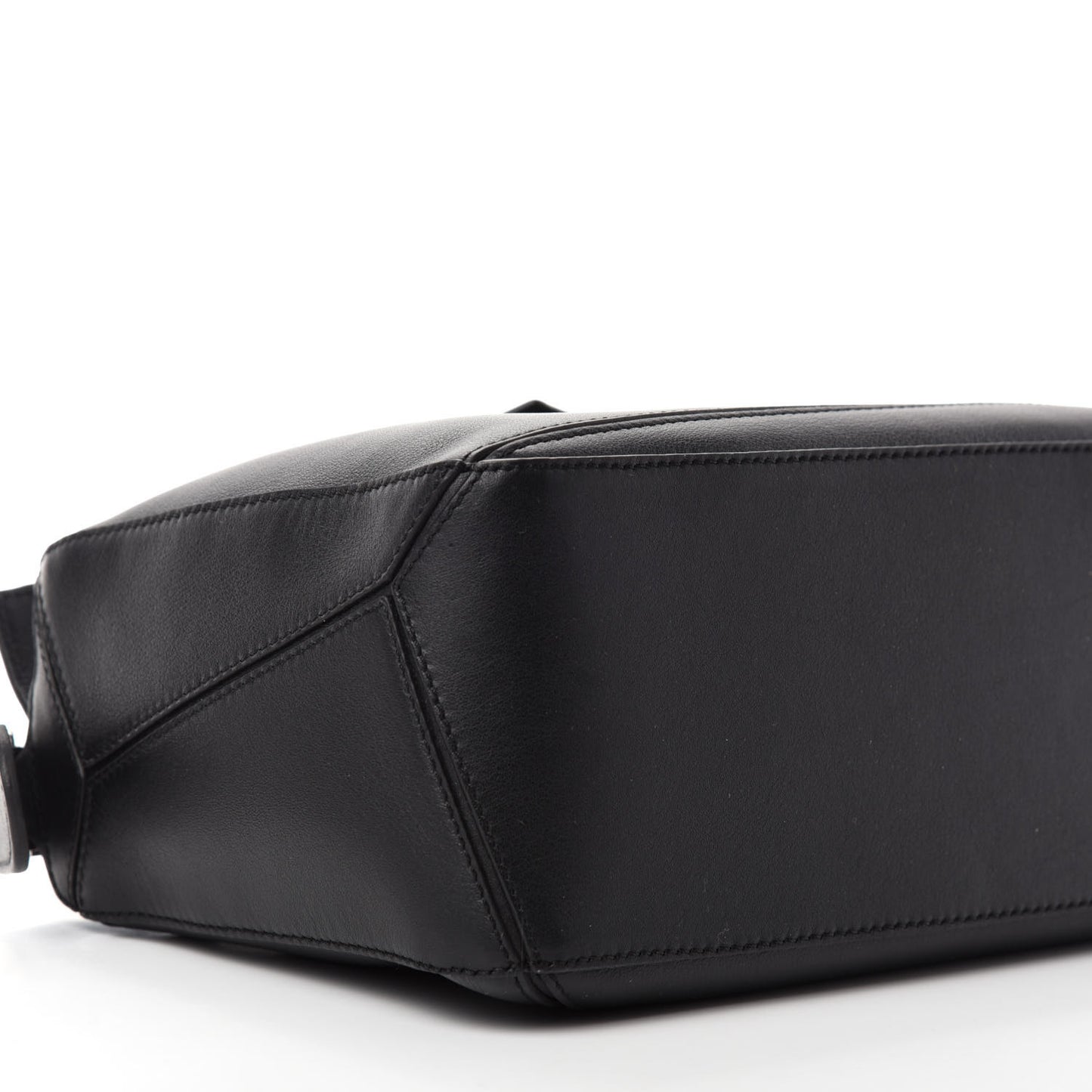 Calfskin Small Puzzle Bag Black