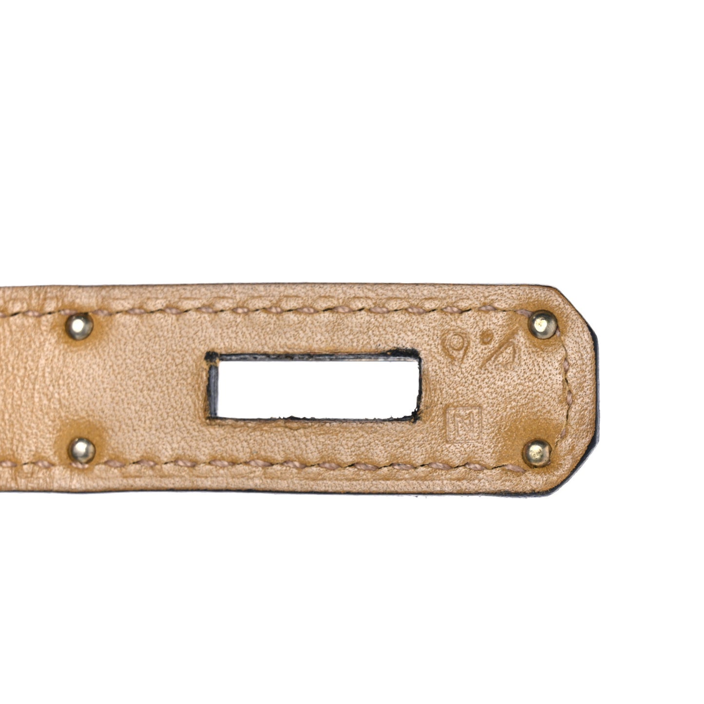 Box Horseshoe Birkin 35 Bleu de Prusse Curry