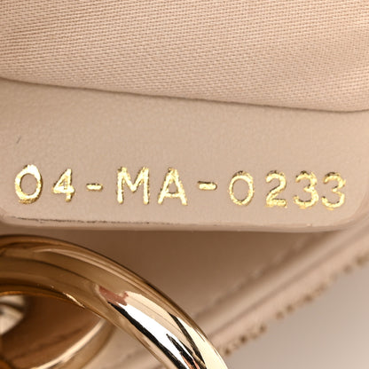 Christian Dior Lambskin Cannage Beaded Embroidered Mini Lady Dior Caramel Beige 7 of 10