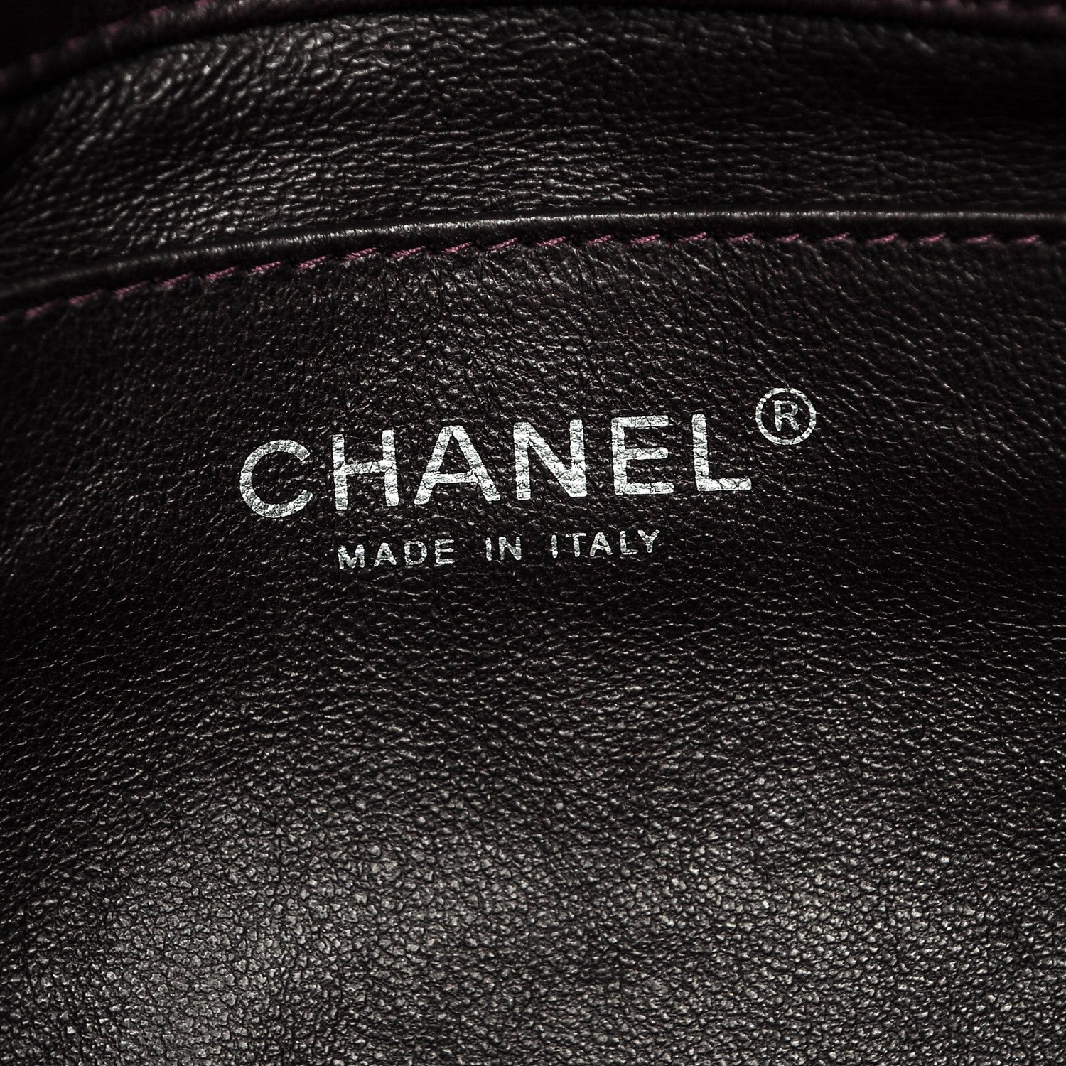 Chanel Lambskin Quilted Clutch With Chain Flap Purple 7 of 8