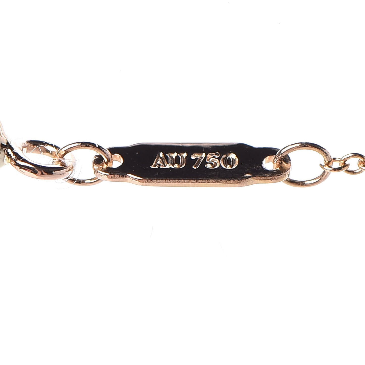 18K Yellow Gold Large T Smile Pendant Necklace