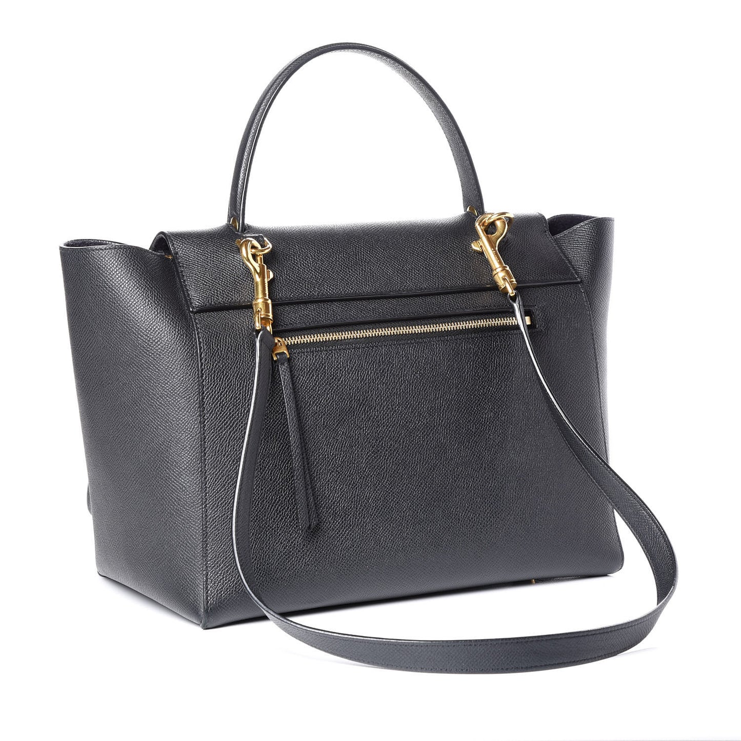 Grained Calfskin Mini Belt Bag Black