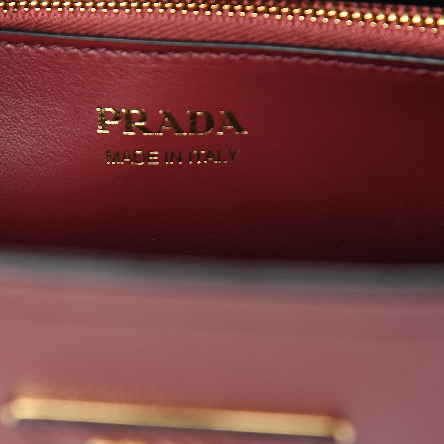 Prada Saffiano Cuir Small Matinee Tote Cherry Black 6 of 9