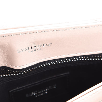 Saint Laurent Calfskin Y Quilted Monogram Toy Loulou Crossbody Bag Marble Pink 7 of 8