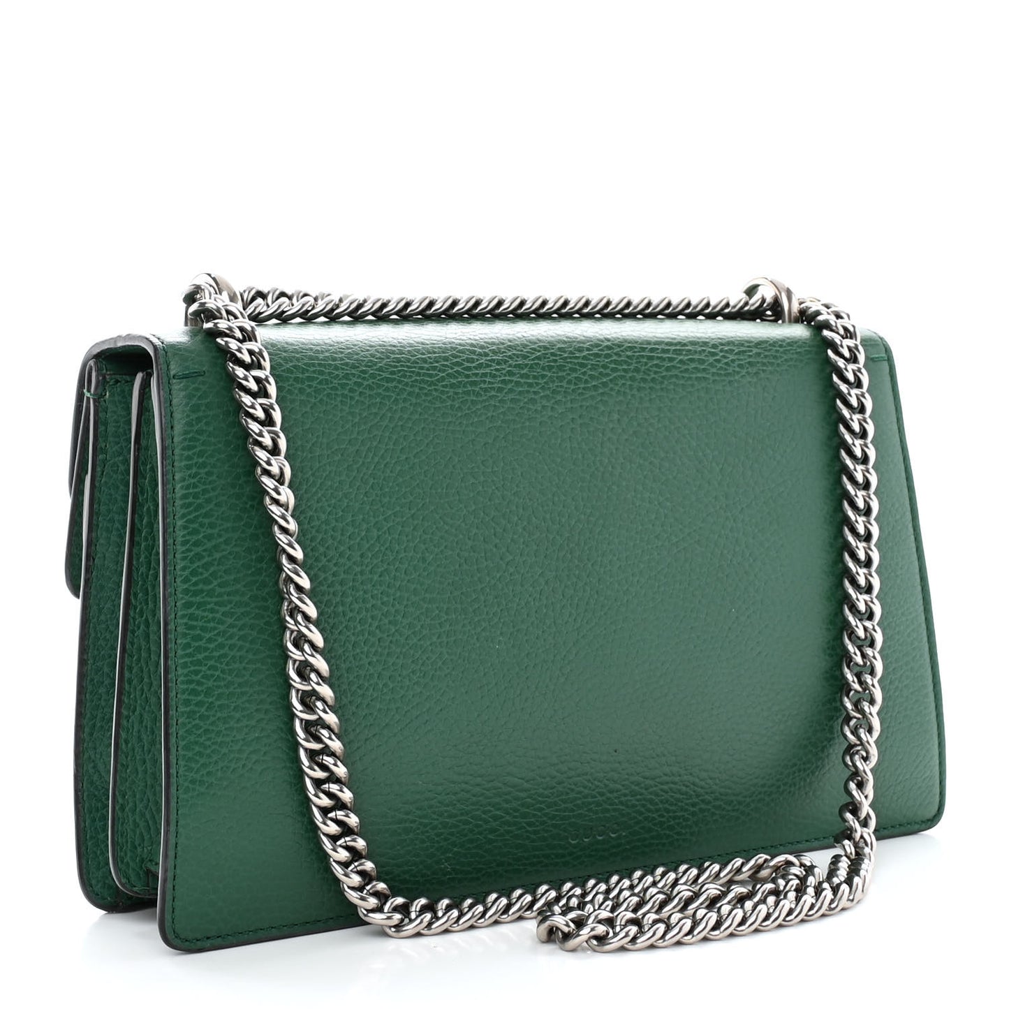 Pebbled Calfskin Small Dionysus Shoulder Bag Emerald