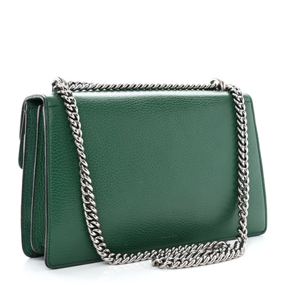 Gucci Pebbled Calfskin Small Dionysus Shoulder Bag Emerald 3 of 13