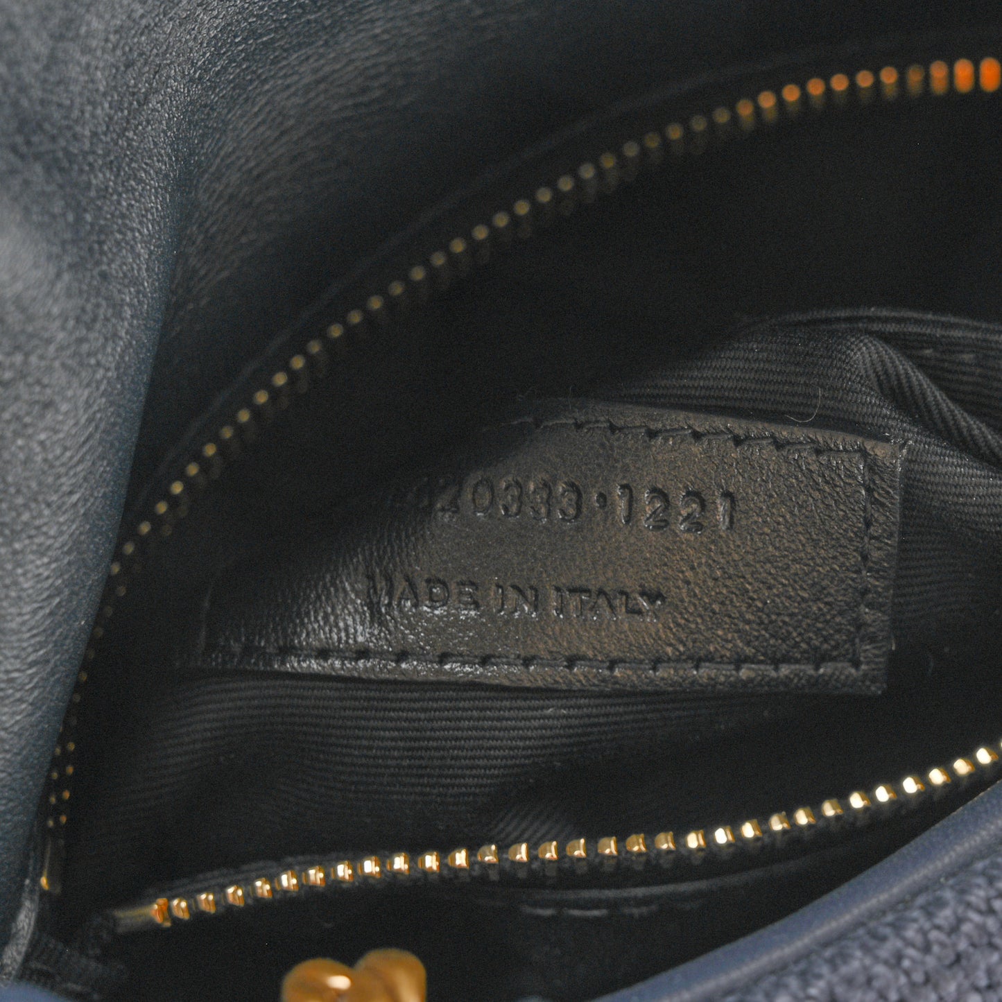 Canvas Quilted Toy Loulou Puffer Monogram Chain Satchel Deep Marine