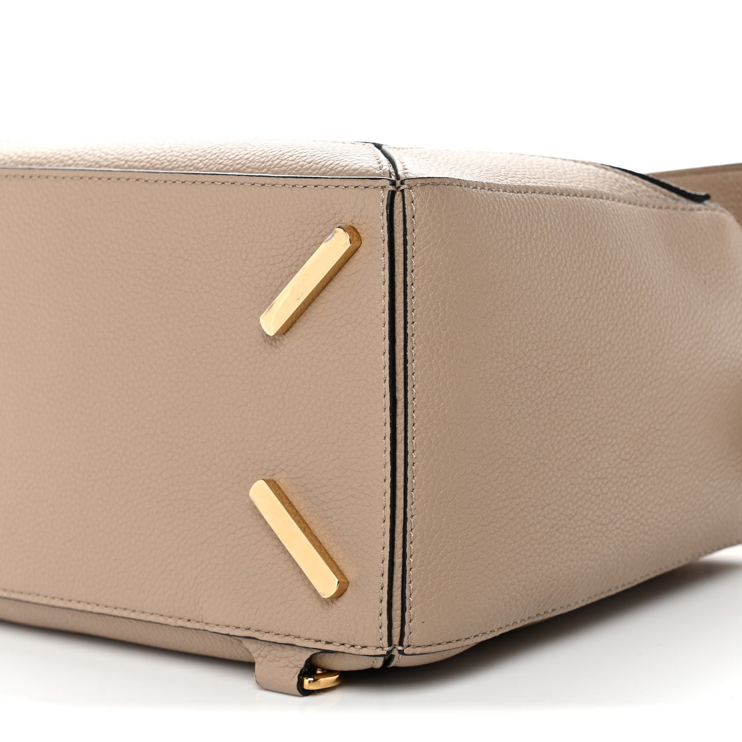 Grained Calfskin Medium Puzzle Bag Sand