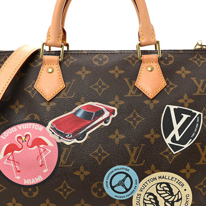 Louis Vuitton Monogram Patches Speedy Bandouliere 30 7 of 10