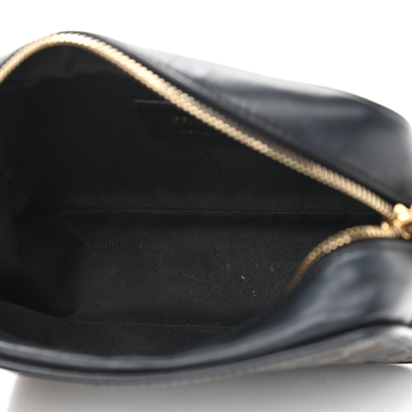 Vitello Century Bi-Color FF 1974 Embossed Mini Camera Case Maya Black