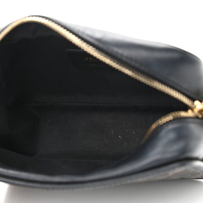 Fendi Vitello Century Bi-Color FF 1974 Embossed Mini Camera Case Maya Black 4 of 10