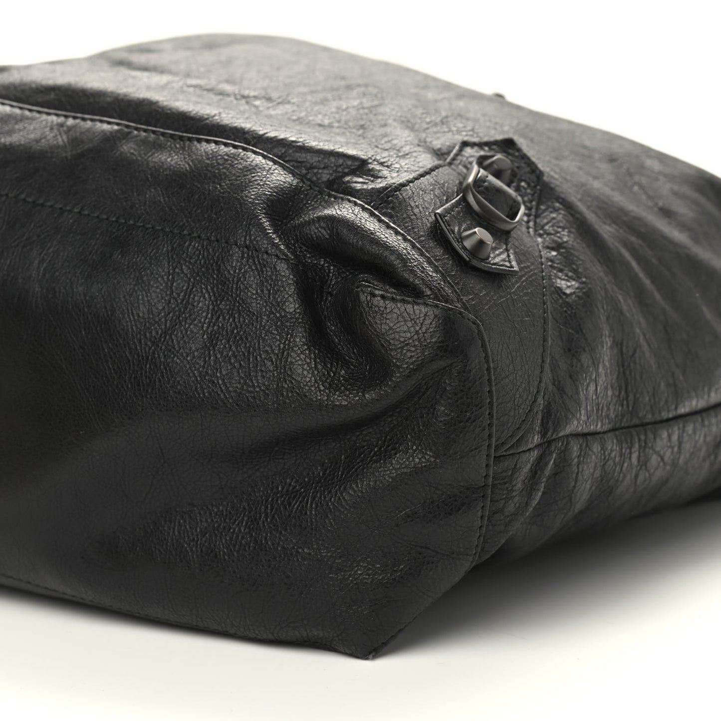 Agneau Classic Hardware Day Hobo Black
