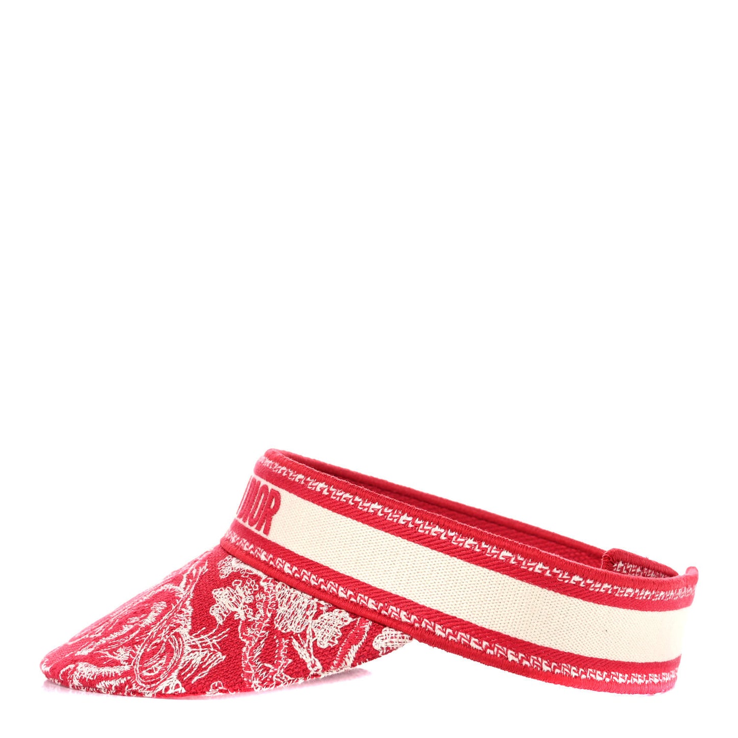 Toile De Jouy Reverse Visor Red
